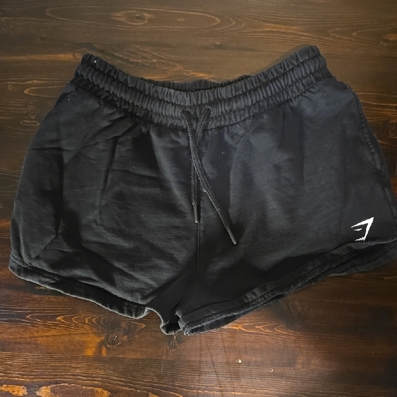 Gymshark Black Athletic Shorts with Elastic Waistband - Picture 1 of 3
